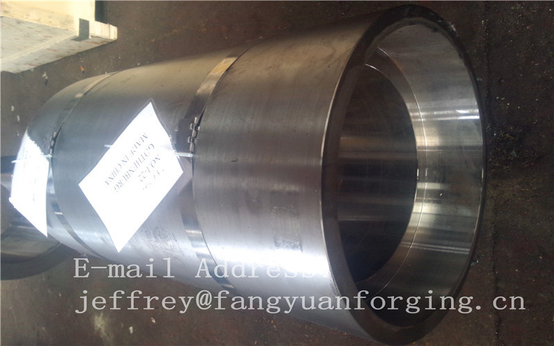 o anel 16Mo3 forjado aço forjou o tratamento térmico da flange do cilindro e fê-lo à máquina