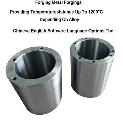 Forjamento de Peças Forjadas de Metal Proporcionando Resistência à Temperatura de Até 1200°C Dependendo da Liga Opções de Idioma de Software Chinês Inglês